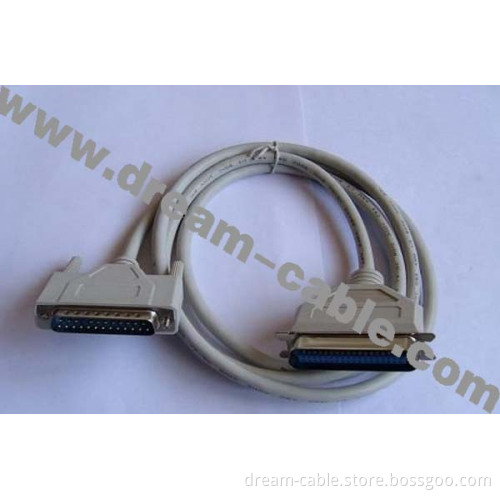 IEEE 1284 to RS232 25 Pin Male Cable 1.2m